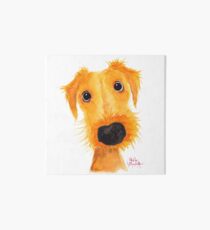 Nosey Dog Terrier ' JACKSONVILLE MUTTLEY ' by Shirley MacArthur Art Board Print