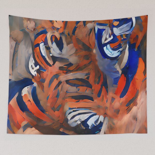Item preview, Abstract Orange and Blue designed and sold by 3hornCreations.