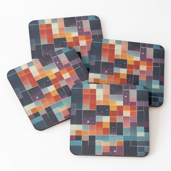 Item preview, Quilted Galaxies Cosmic Patchwork Universe designed and sold by MythicPrompts.