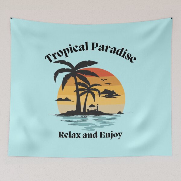 Item preview, Tropical Paradise - Relax & Enjoy designed and sold by MugsAndDuds.