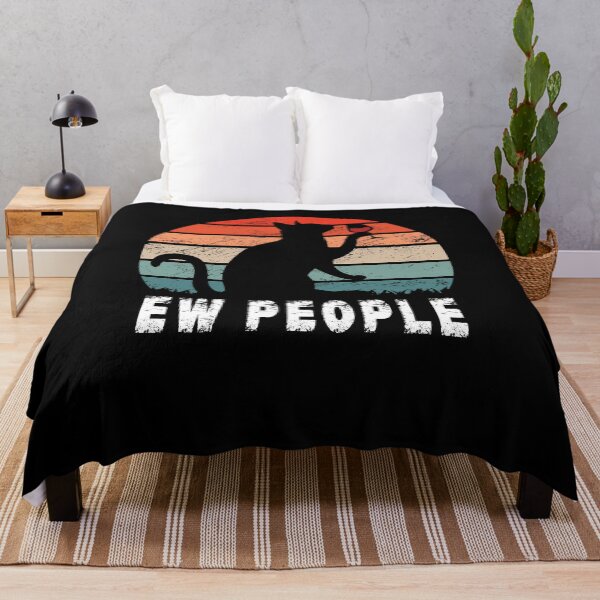 Item preview, Ew People Retro Vintage Drinking Cat Gift Unique Drinking Cat Design designed and sold by Countrysmart.