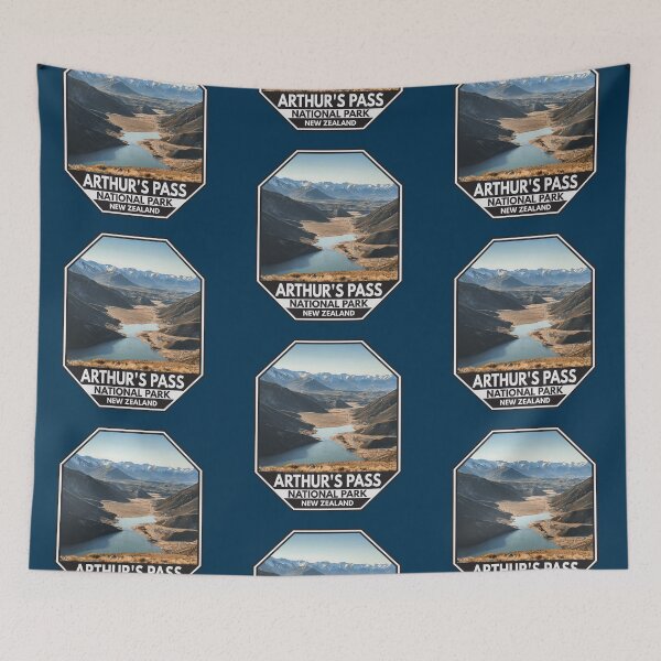 Item preview, Arthur's Pass National Park New Zealand Emblem designed and sold by KrisSidDesigns.