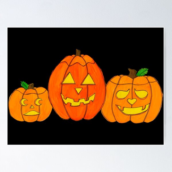 Item preview, Jack-O-Lantern Trio designed and sold by LuvbuzzArt.