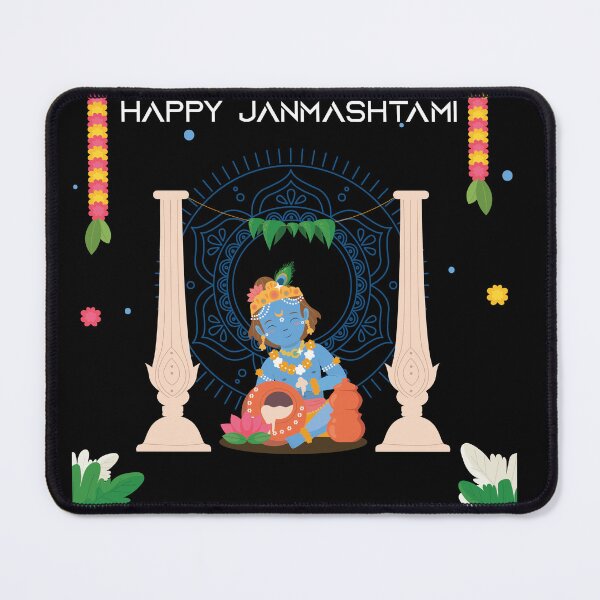 Item preview, Happy janmaashtami Essential T-Shirt designed and sold by PRECALB OUTFIT.