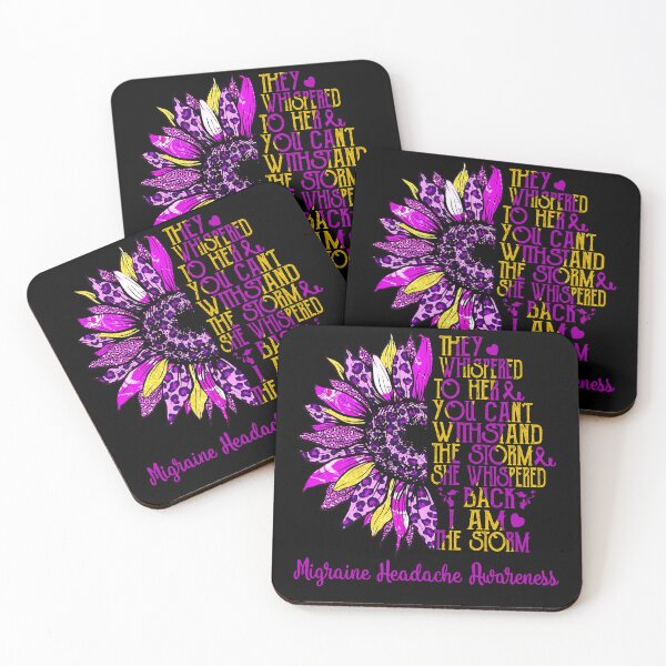 Item preview, I Am The Storm Sunflower Leopard Migraine Headache Awareness designed and sold by rechardtee.
