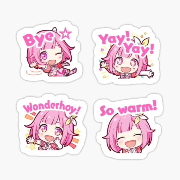 STICKER(s) - Daughter of Evil / Vocaloid collection - Glossy Vinyl  Peelback/TRANSPARENT sticker effect