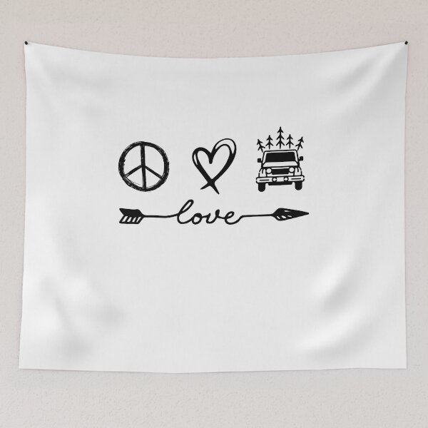 Item preview, Peace Love offroad - 4 x 4 offroad driver designed and sold by Raiko-art.