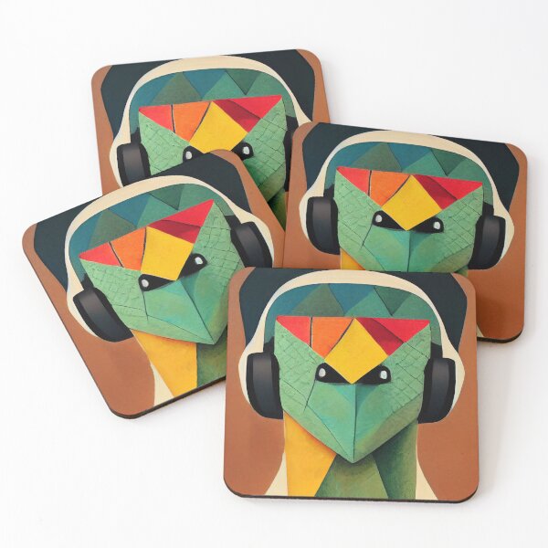 Item preview, Cool Dinosaur With Headphones designed and sold by AtOneMind.