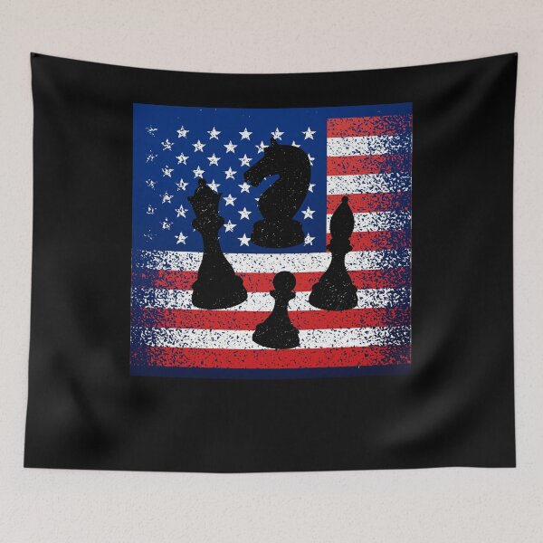 Item preview,  Chess Club Gift, Chess Player Funny Chess Tee, USA Flag designed and sold by Norstyle.