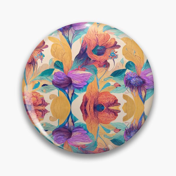 Item preview, Botanical vibrant floral designed and sold by camicaturas.