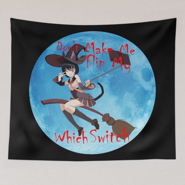 Item preview, Halloween Don't make me flip my witch switch cat girl designed and sold by brendanre.