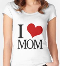 I Heart Mom Women's Fitted Scoop T-Shirt