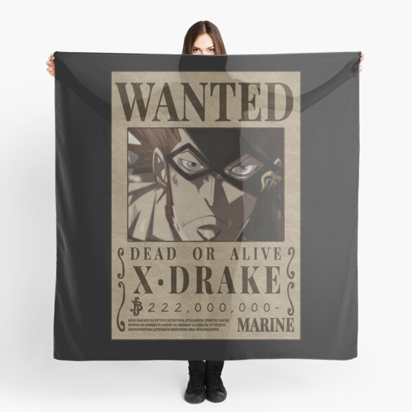 X Drake Wanted One Piece Sword Bounty Poster