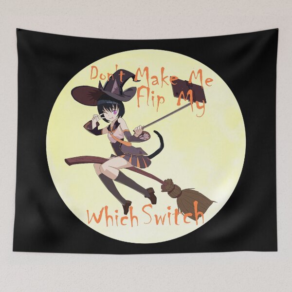 Item preview, Halloween Don't make me flip my witch switch cat girl designed and sold by brendanre.
