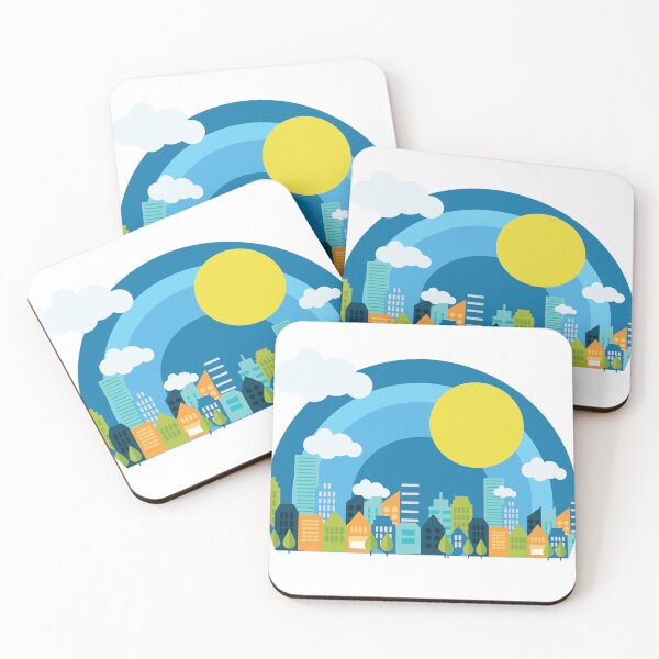 Item preview, Sunny day at the City of Chicago, with white clouds  designed and sold by Lowrain Nabih.