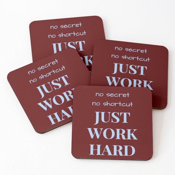 Item preview, HARD WORK OR WORK HARD NO SECRET designed and sold by Sara 2000.