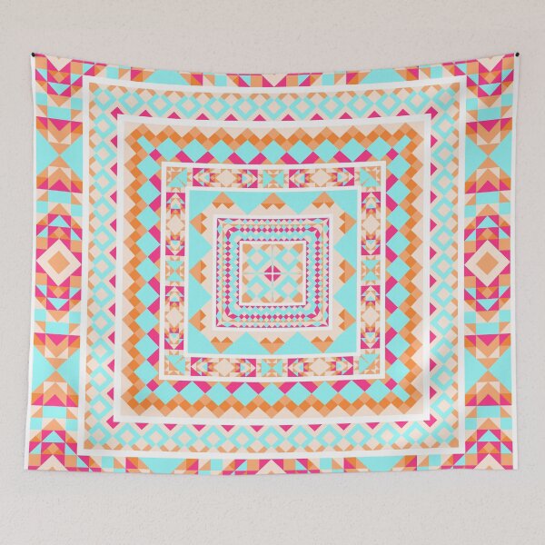 Item preview, Ethnic seamless pattern with triangle and abstract geometric ornament designed and sold by Skaska.
