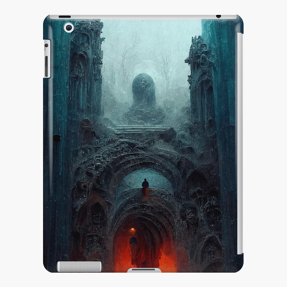 "Hall Of The Necromancer Midjourney" iPad Case & Skin for Sale by