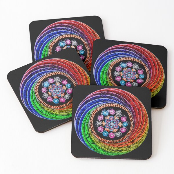 Item preview, Rainbow Flower Spiral designed and sold by The Dotty Cottage Arts.