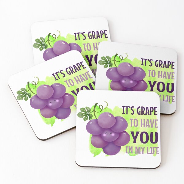 Item preview, Its Grape to Have You In My Life - Grape Food Pun designed and sold by PirateAvocado.