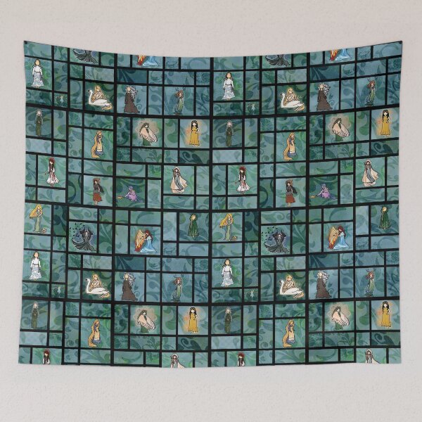 Item preview, Dancing Goddesses from Europe, Quilt Block Style designed and sold by Kelli Cymraes Lincoln.