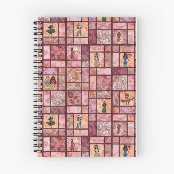 Item preview, Diosas danzantes de Australia y Polinesia, estilo Quilt Block designed and sold by Kelli Cymraes Lincoln.