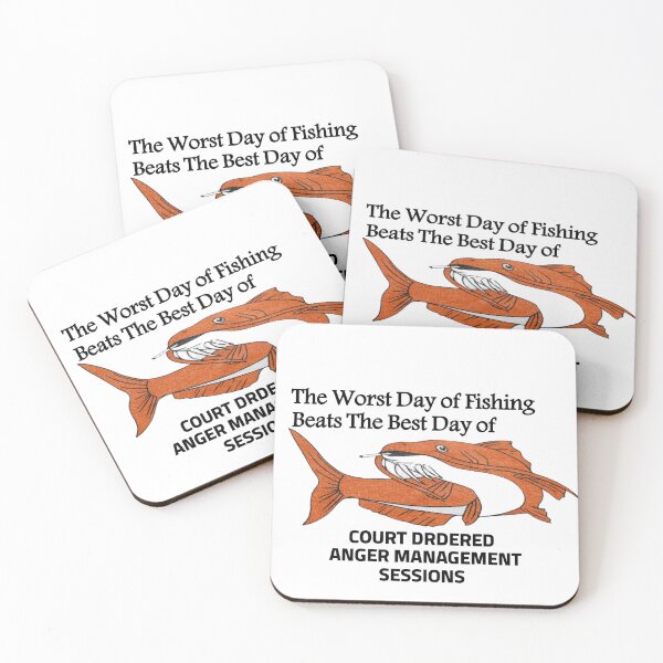 Item preview, The Worst Day of Fishing Beats The Best Day of COURT DRDERED ANGER MANAGEMENT SESSIONS  designed and sold by FirnandArt.
