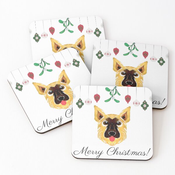 Item preview, German Shepherd Christmas designed and sold by PaintedbyCarol.