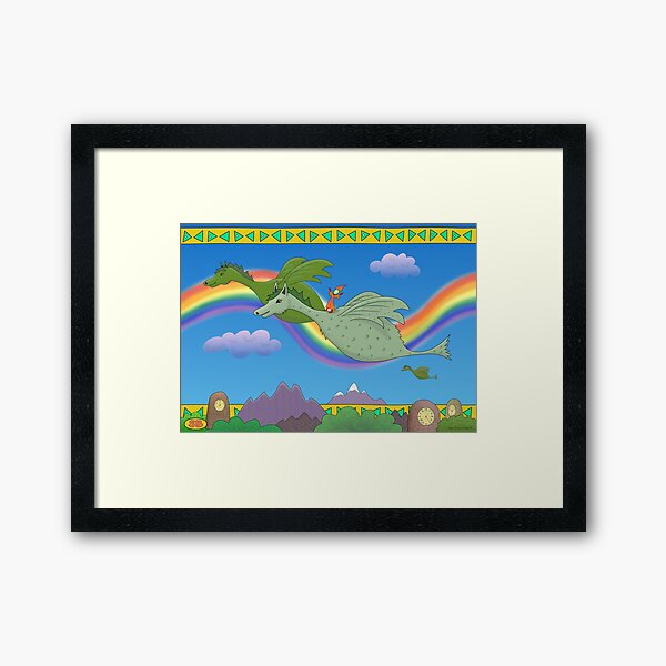 The Flying Boggeldywops Framed Art Print