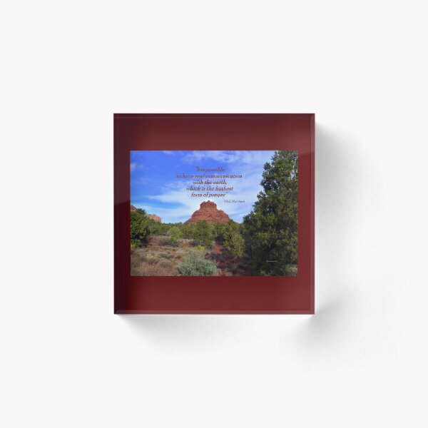 Beautiful Bell Rock Acrylic Block