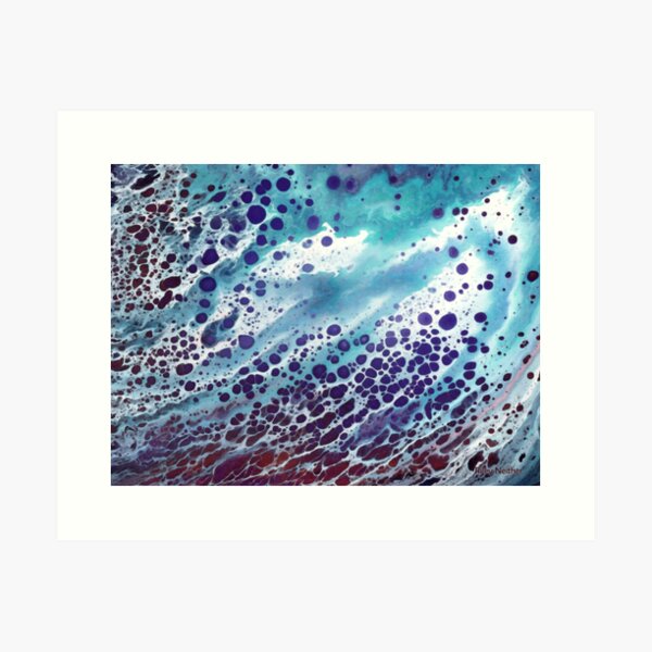 Cell Wave (Abstract) Art Print