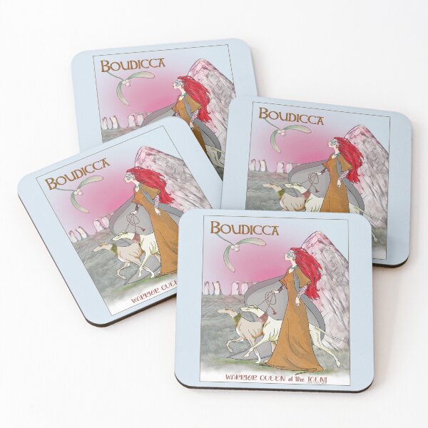 Item preview, Boudicca at StoneHenge with her Greyhounds. designed and sold by chepea2.