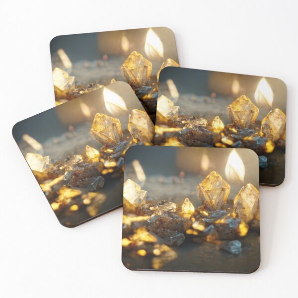 Item preview, Yellow Crystal Art Design Midjourney designed and sold by AICustomArt ⭐⭐⭐⭐⭐.
