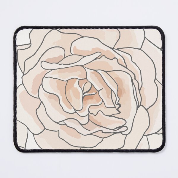 Item preview, Beige rose illustration. Gentle cream and beige rose in a circle. designed and sold by ChrisiMM.
