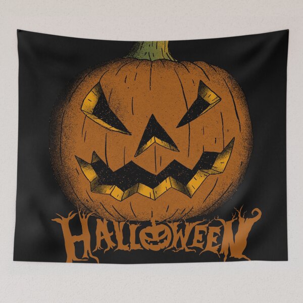 Item preview, Spooky Pumpkin Cyber-Halloween Artwork designed and sold by mangaworldart.