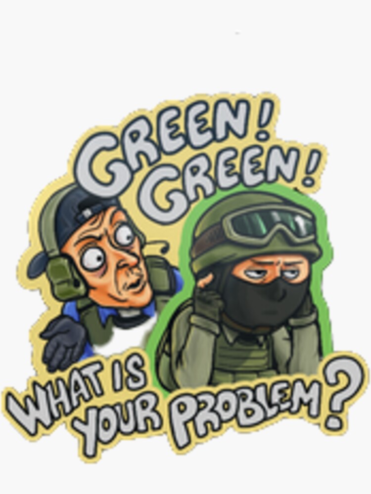 "Green's problem CSGO Meme" Sticker for Sale by Rahmanovyc Redbubble