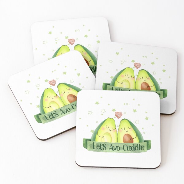 Item preview, Lets Avo Cuddle - Avocado Couple Food Pun designed and sold by PirateAvocado.