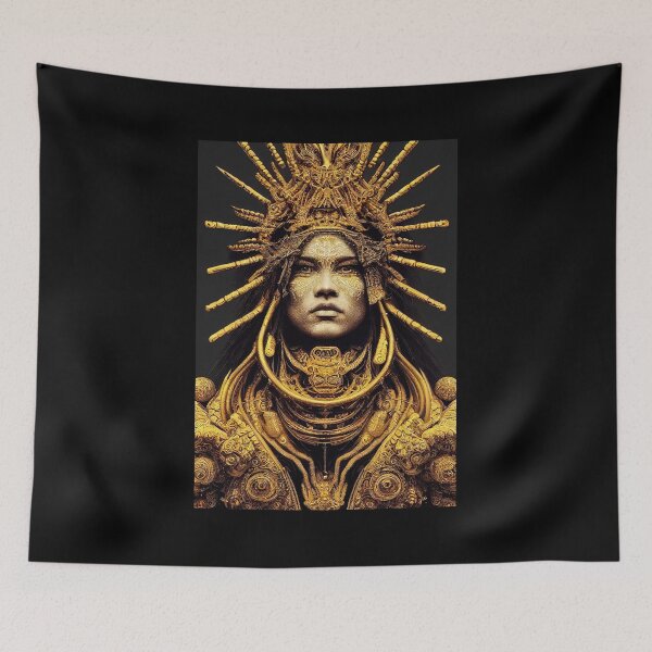 Item preview, Ancient Woman with Gold Ornaments- best selling  designed and sold by Aditya Bhole.