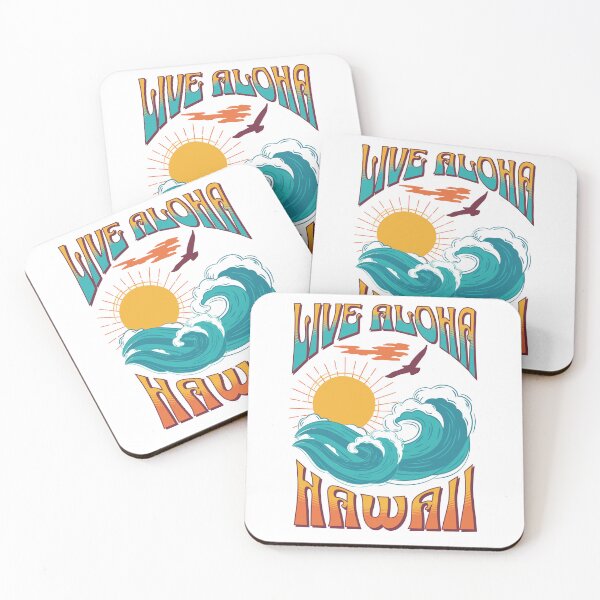 Item preview, Live Aloha Hawaii Beach Wave Tropical Surf designed and sold by FreeSpiritAloha.