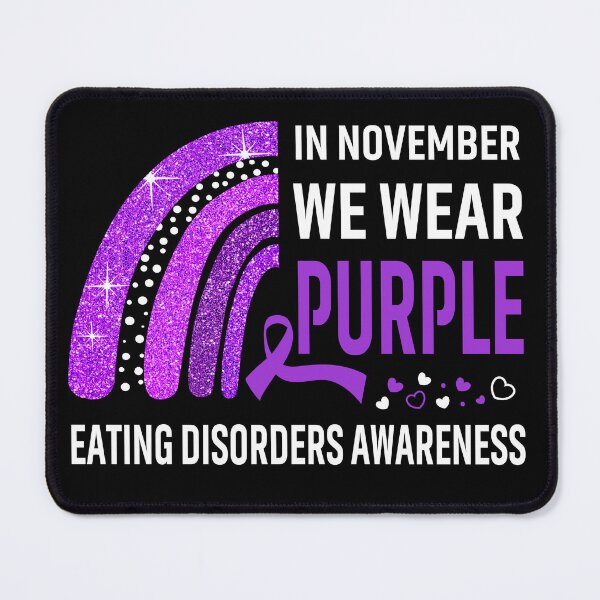 Item preview, In November We Wear Purple Eating Disorders Awareness designed and sold by Gillosina.