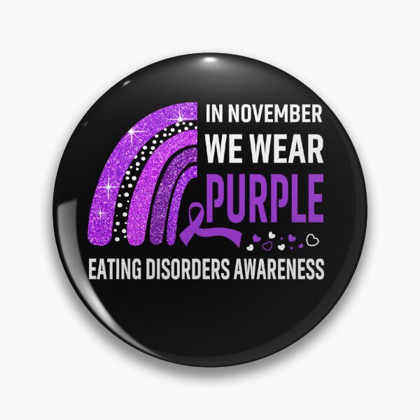 Item preview, In November We Wear Purple Eating Disorders Awareness designed and sold by Gillosina.