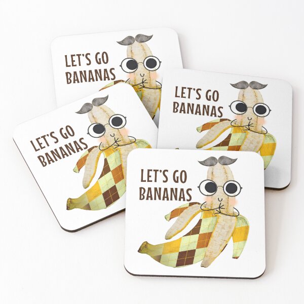 Item preview, Lets Go Bananas - Banana Food Pun designed and sold by PirateAvocado.