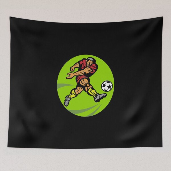 Item preview, Soccer Player Kicking Ball Essential T-Shirt designed and sold by ramonaaeqvenita.
