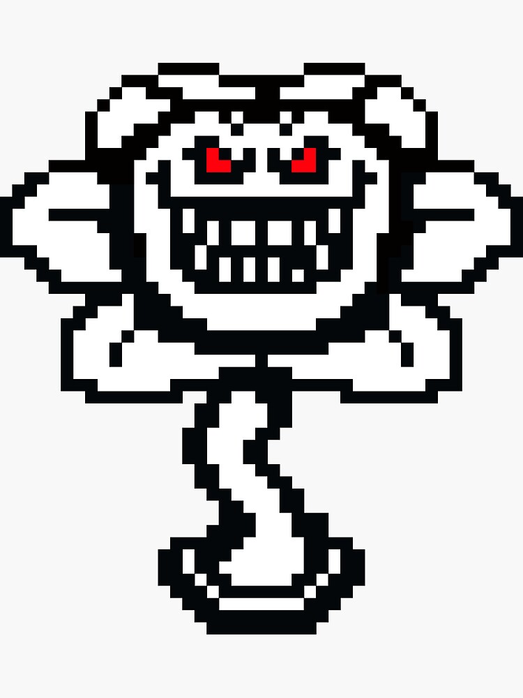 Pixilart - Flowey Battle Sprite (Evil) by GasterPapyrus64