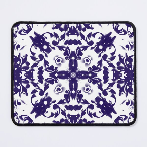 Item preview, Geometric Ceramic Tile Pattern Dark Blue designed and sold by ArticLotusShop.