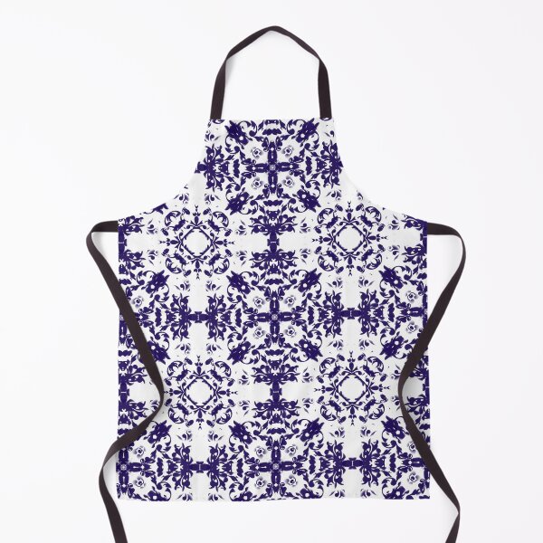 Item preview, Geometric Ceramic Tile Pattern Dark Blue designed and sold by ArticLotusShop.