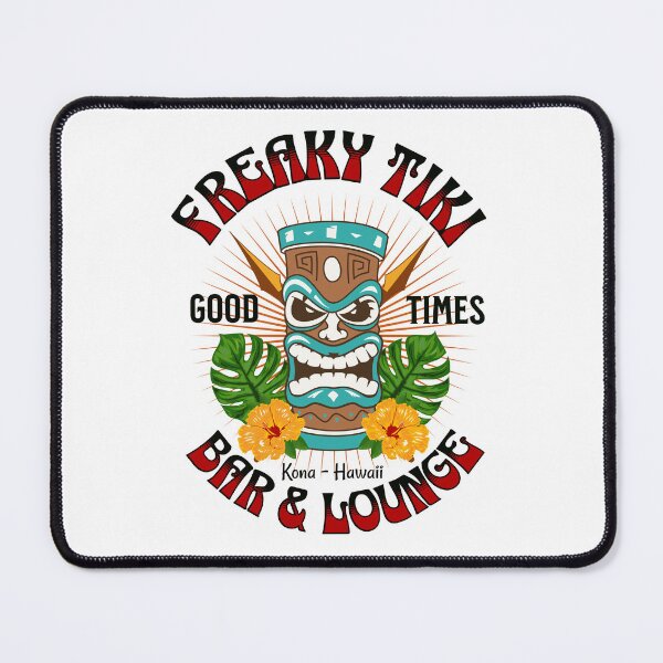 Item preview, Freaky Tiki Retro Vintage Tiki Bar Tiki Lounge Kona Hawaii Good Times designed and sold by FreeSpiritAloha.