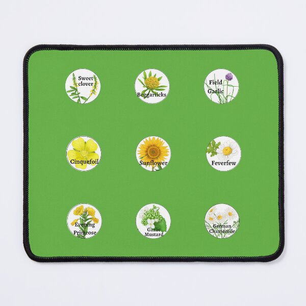 Item preview, Go Herbal World label stickers, flowers designed and sold by SilviPavlova.