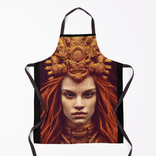 Item preview, Ancient Red Haired Woman with Gold - best selling  designed and sold by Aditya Bhole.