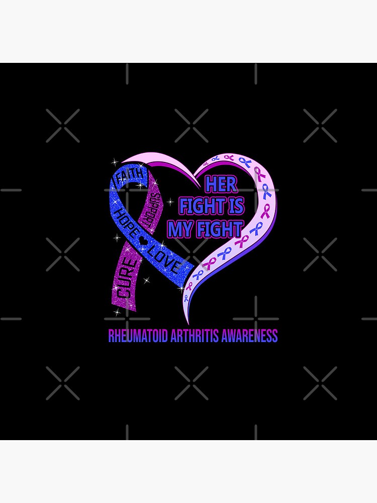 Faith Hope Love Rheumatoid Arthritis Awareness Support Rheumatoid Arthritis  Warrior Gifts - Rheumatoid Arthritis Awareness - Pin